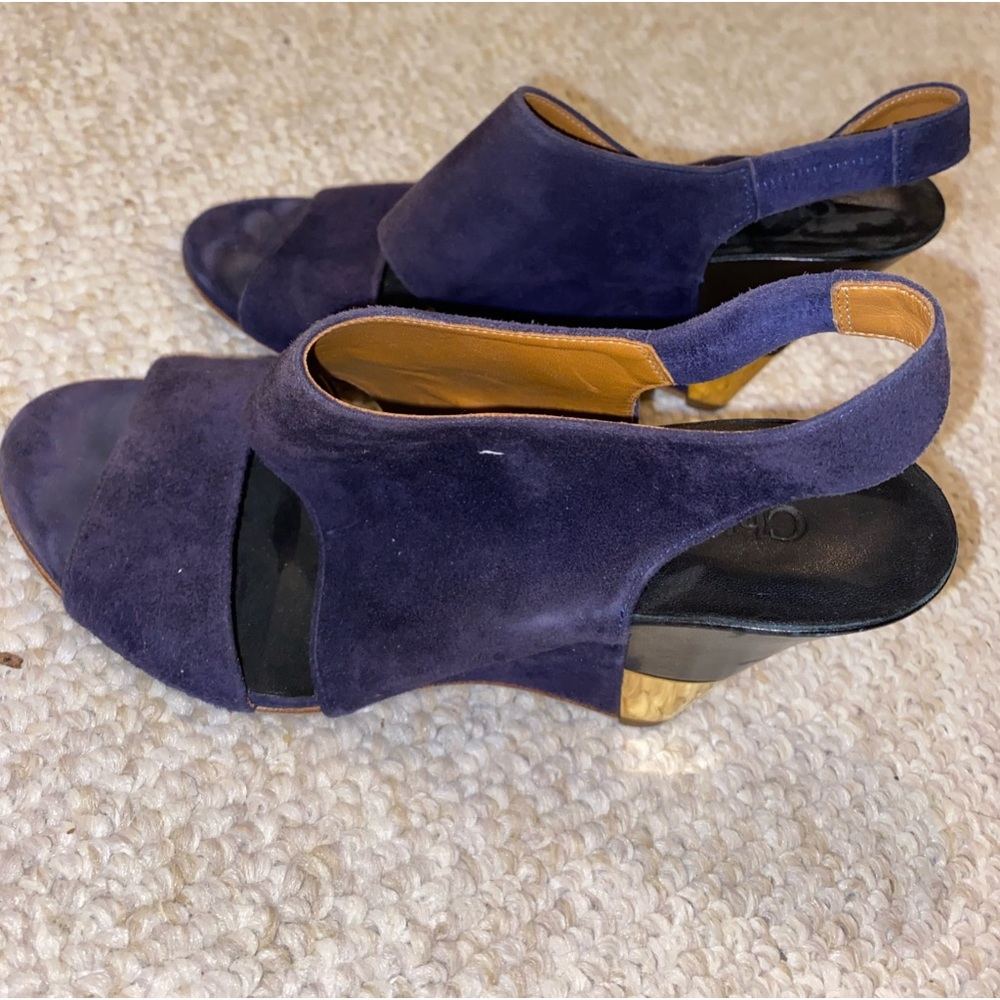 Chloé purple suede shoes /wedges